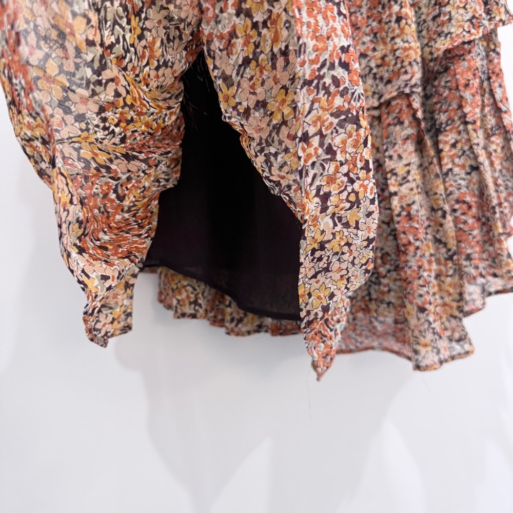 LoveShackFancy Multicolor Ruffle Mini Skirt - Picture 3 of 6